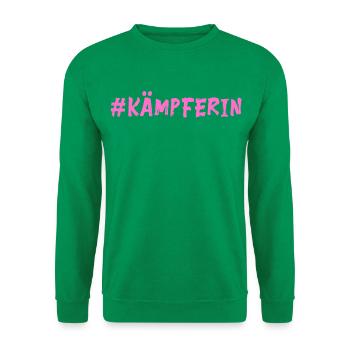 Kämpferin - Mut machen - Unisex Pullover - Kelly Green - Vorne