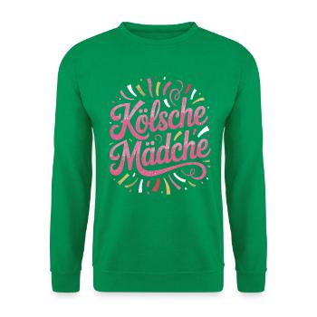 Kölsche Mädche Karneval Köln Kölle Kölsch Mädchen - Unisex Pullover - Kelly Green - Vorne