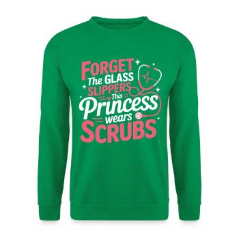 Prinzessin Scrubs Look - Unisex Pullover - Kelly Green - Vorne