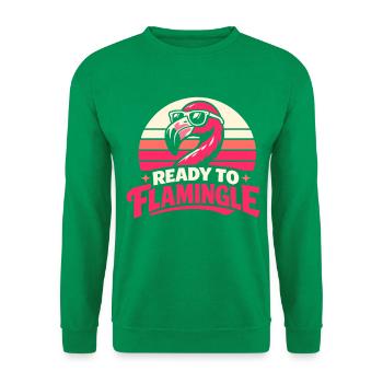 Ready to Flamingle - Unisex Pullover - Kelly Green - Vorne