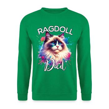 Ragdoll Katze Papa - Unisex Pullover - Kelly Green - Vorne