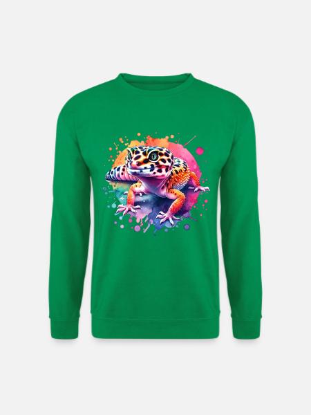 Leopardgecko Geschenk - Unisex Pullover - Kelly Green