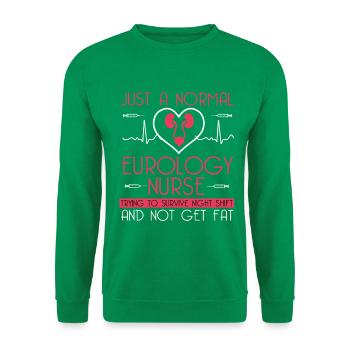 Urologie-krankenschwester. Nachtschicht Urologie - Unisex Pullover - Kelly Green - Vorne