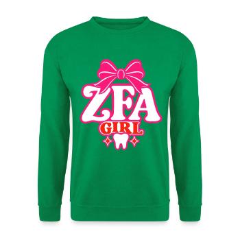 ZFA Girl – Zahnmedizinische Fachangestellte - Unisex Pullover - Kelly Green - Vorne
