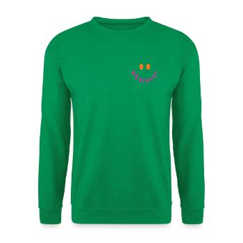 Whatever Smile - Lustiges Y2K Statement Design - Unisex Pullover - Kelly Green - Vorne