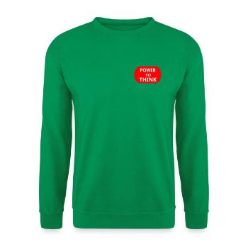 power_to_think - Unisex Pullover - Kelly Green - Vorne