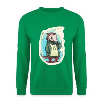 Ours Reycling vert - Sweat-shirt Unisexe - vert - Devant