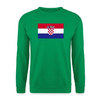 Kroatien: Flaggen zum Verlieben! - Unisex Pullover - Kelly Green - Vorne
