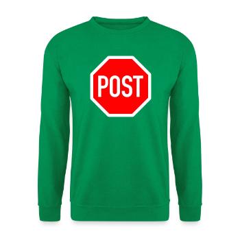 post oder stop? - Unisex Pullover - Kelly Green - Vorne