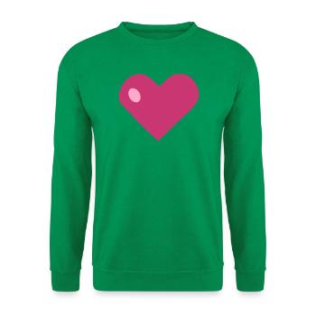 Schenk mir dein Herz - Unisex Pullover - Kelly Green - Vorne