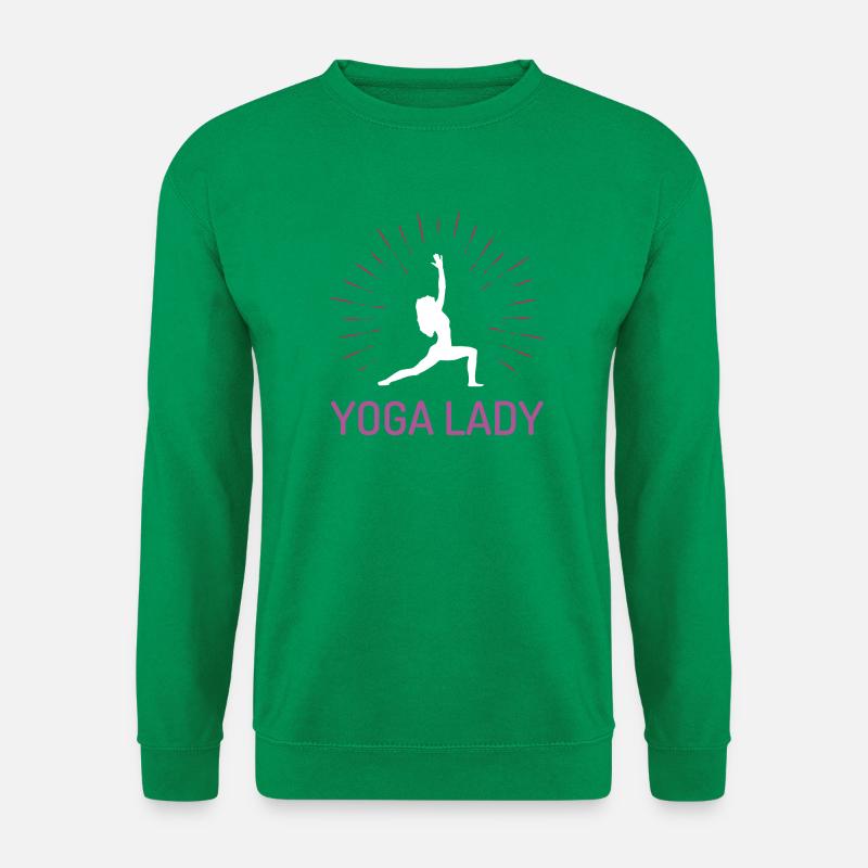 Yoga-Mädchen - Unisex Pullover - Kelly Green