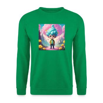 Goblin im Märchenwald - Unisex Pullover - Kelly Green - Vorne