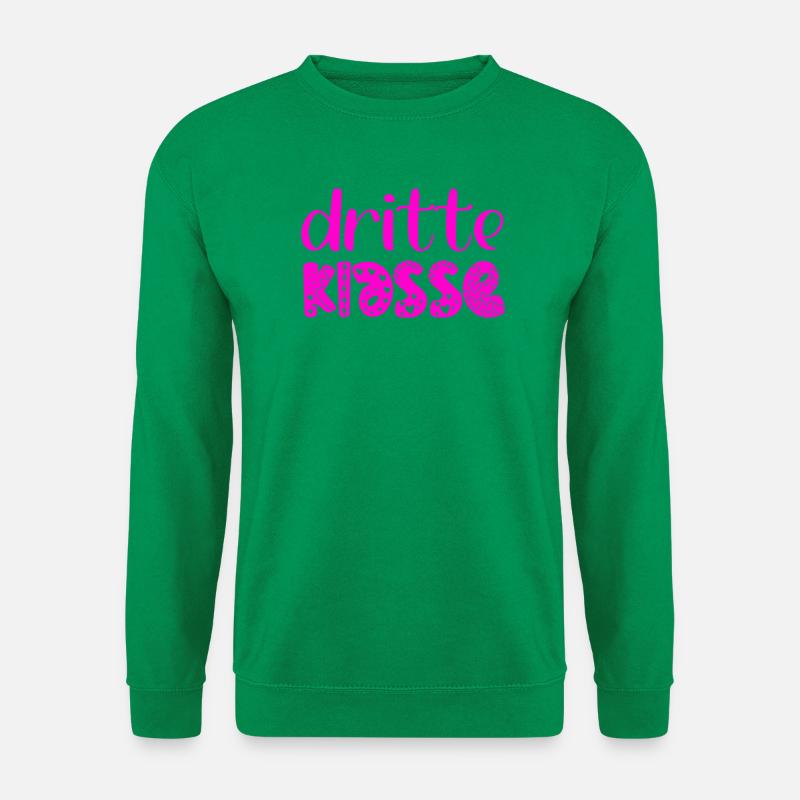 Grundschule 3. Klasse - Dritte Schulklasse - Unisex Pullover - Kelly Green