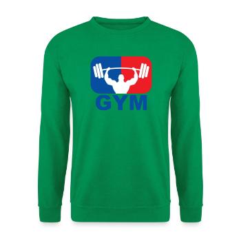 GYM Musculation Poids - Sweat-shirt Unisexe - vert - Devant