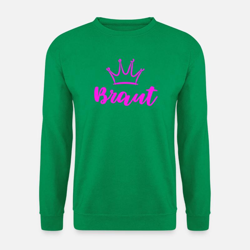 Braut Junggesellinnenabschied JGA Krone - Unisex Pullover - Kelly Green