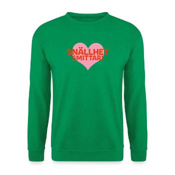 Freundlichkeit ist ansteckend - Unisex Pullover - Kelly Green - Vorne