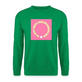 Du bist mein Lieblingsmädchen - Unisex Pullover - Kelly Green - Vorne
