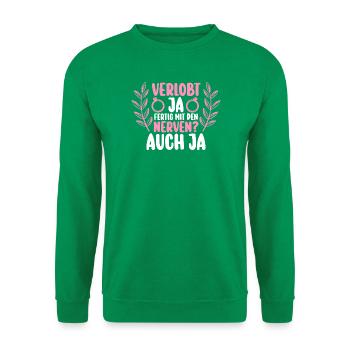 Enterrement de vie de garçon Équipe Mariée Enterrement de vie de jeune fille - Sweat-shirt Unisexe - vert - Devant
