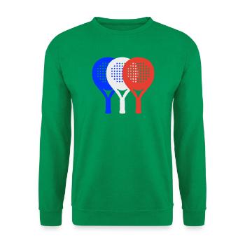 Padel-Frankreich2 - Unisex Pullover - Kelly Green - Vorne