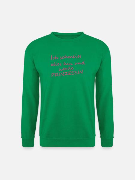 Ich_werde_Prinzessin - Unisex Pullover - Kelly Green