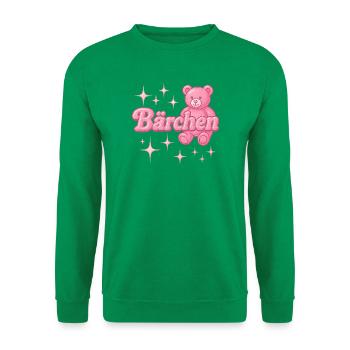 bärchen / y2k spitzname statement design - Unisex Pullover - Kelly Green - Vorne