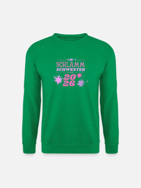 Schlammschwester 2026 muddy run motto team shirt - Unisex Pullover - Kelly Green