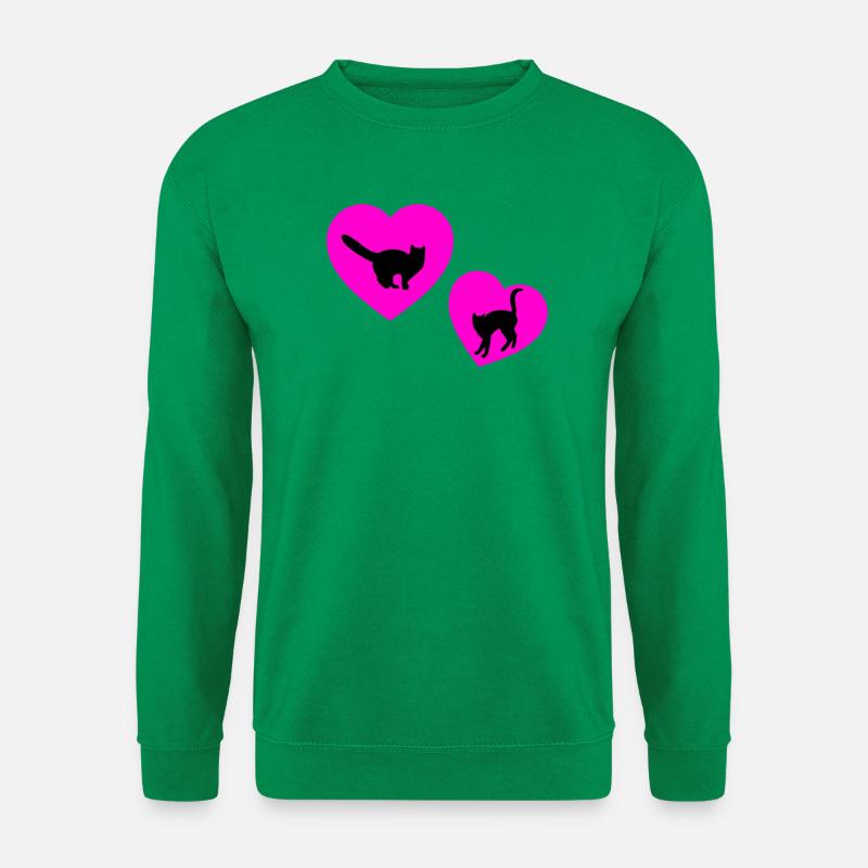 feline - Unisex Sweatshirt - kelly green