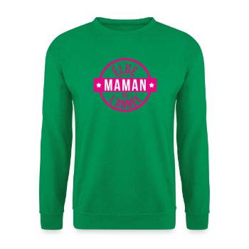 Zur Mutter des Jahres gewählt – Muttertag - Unisex Pullover - Kelly Green - Vorne