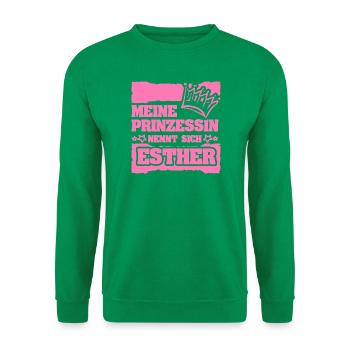 Esther als Maedchenname - Unisex Pullover - Kelly Green - Vorne