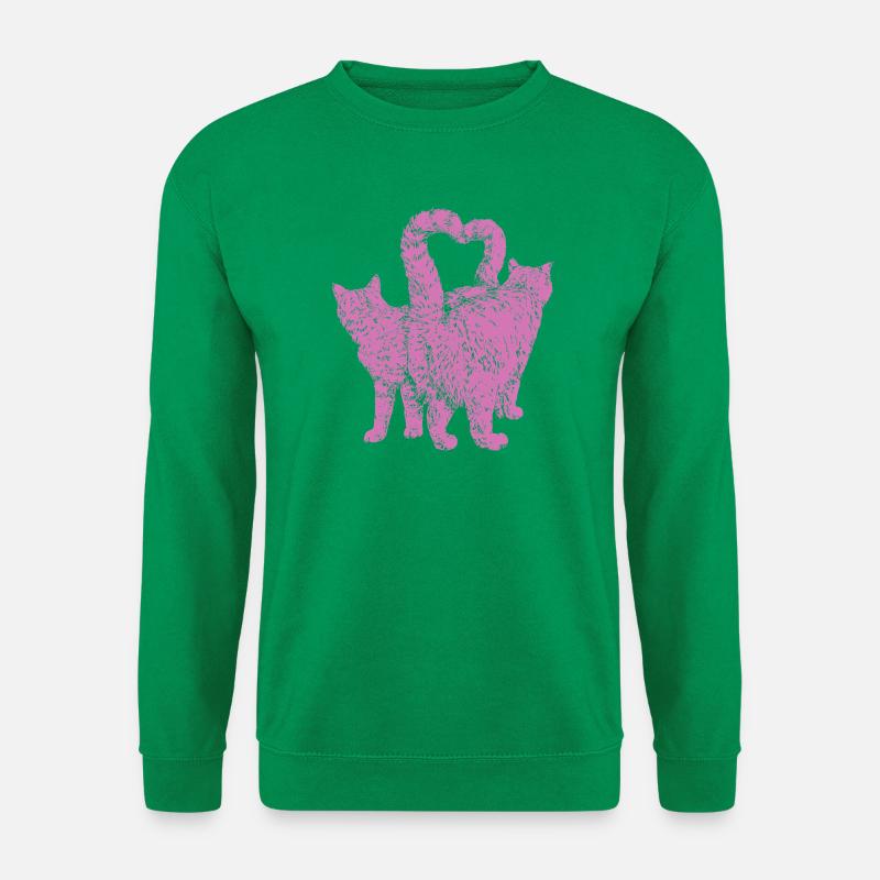 HERZKATZEN - Unisex Pullover - Kelly Green