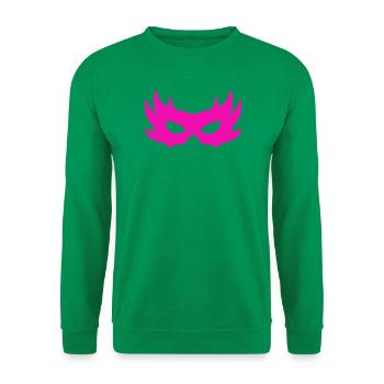 Venezianische Maske - Unisex Pullover - Kelly Green - Vorne