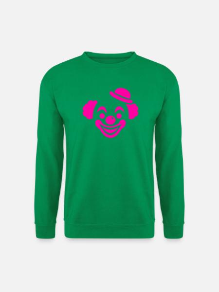 Pink Clown Motiv - Unisex Pullover - Kelly Green