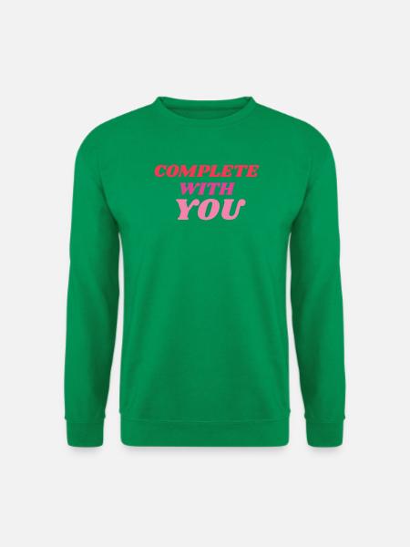 Vollständig mit Dir Romantic Statement - Unisex Pullover - Kelly Green
