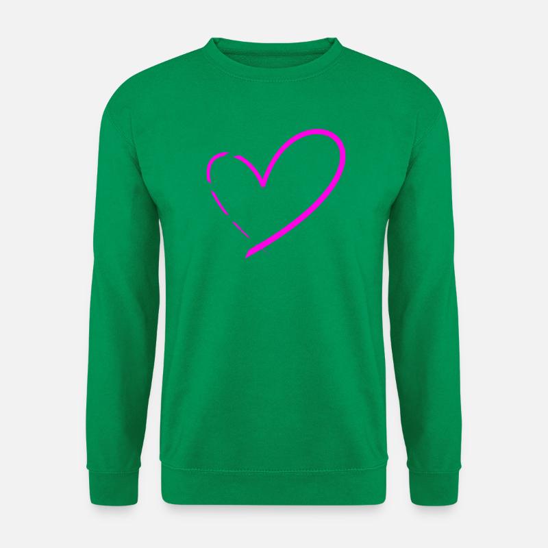 Herz Herzen - Unisex Pullover - Kelly Green