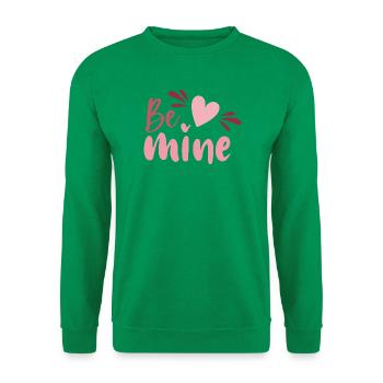 Be Mine Heart Skript - Unisex Pullover - Kelly Green - Vorne