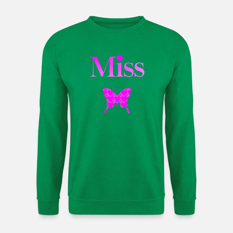 Fräulein Papillon Fushia - Unisex Pullover - Kelly Green