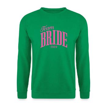 Team Braut Junggesellinnenabschied JGA 2026  - Unisex Pullover - Kelly Green - Vorne