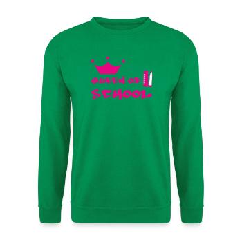 Königin des Schulhofs: Mädchenhaftes Design gekrönt - Unisex Pullover - Kelly Green - Vorne