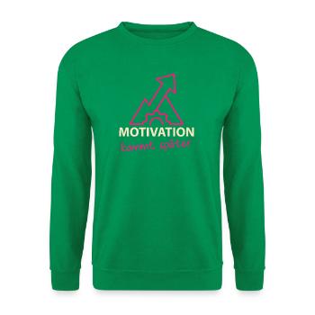 Motivation - kommt später - Unisex Pullover - Kelly Green - Vorne