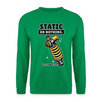 Conception de réglage statique ou rien : faible durée de vie - Sweat-shirt Unisexe - vert - Devant