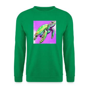 tortue - Sweat-shirt Unisexe - vert - Devant