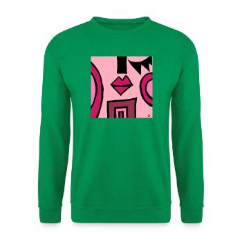 Abstraktion - Unisex Pullover - Kelly Green - Vorne