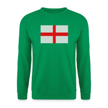 England-Flagge - Unisex Pullover - Kelly Green - Vorne