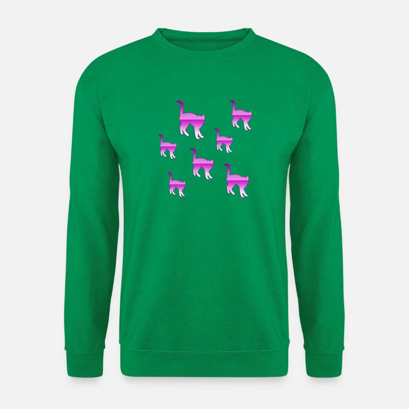 Katzen - Unisex Pullover - Kelly Green