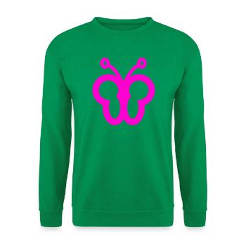 Papillon - Sweat-shirt Unisexe - vert - Devant