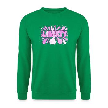 Freedom Pink Pop Art Bubbles - Unisex Sweatshirt - kelly green - Front