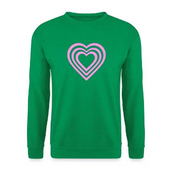 Heart - Unisex Sweatshirt - kelly green - Front
