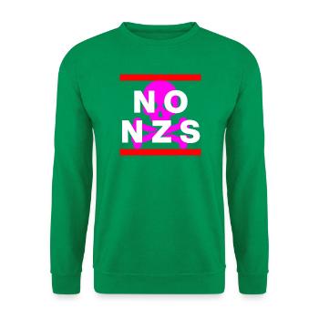 NO NZS, NEVER AGAIN, ANTI-FASCISM, NO AFD PINK - Unisex Sweatshirt - kelly green - Front