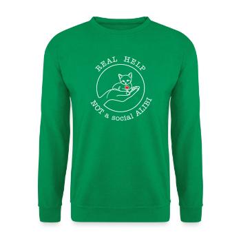 ECHTE HILFE - Unisex Pullover - Kelly Green - Vorne