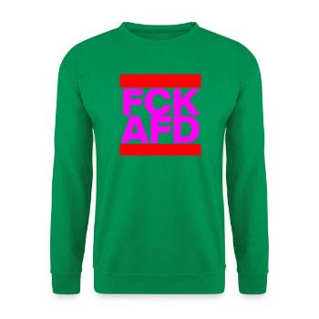 FCK AFD, NIE WIEDER IST JETZT, PAS DE NZS, PAS D’AFD PINK - Sweat-shirt Unisexe - vert - Devant